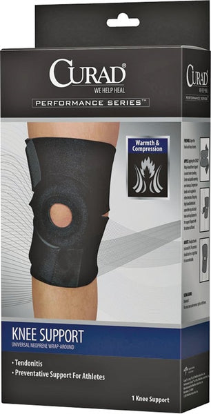 CURAD ORT23260D Knee Support, 10-1/4 in L, Neoprene Bandage