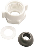 Plumb Pak PP835-49 Ballcock Coupling Nut with Cone Washer, 5/8 in, Plastic