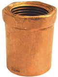 EPC 103R Series 30136 Reducing Pipe Adapter, 1/2 x 3/8 in, Sweat x FNPT, Copper