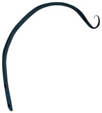 Landscapers Select GF-3041 Hanging Plant Hook, 12 in L, Steel, Black, Powder-Coated, Wall Mount Mounting