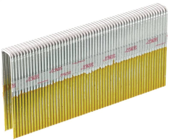 SENCO Q21BAB Wire Staple, 7/16 in W Crown, 2 in L Leg, 15 Gauge, Galvanized