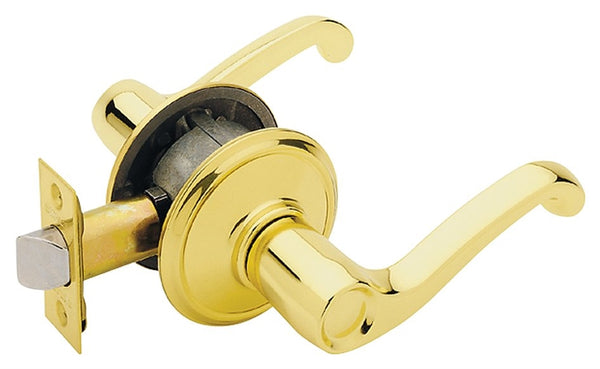 Schlage Flair Series F10V FLA 605 Passage Lever, Zinc, Brass