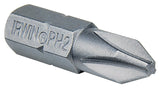 IRWIN 351047XC Insert Bit, #2 Drive, Phillips/Slotted Drive, 1/4 in Shank, Hex Shank, 1 in L, Steel