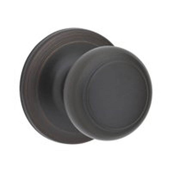 Kwikset 200CV 11P RCAL RC Door Knob, Venetian Bronze, 1-3/8 to 1-3/4 in Thick Door, 2-1/4 in Strike