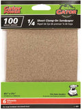 Gator 5032 Sanding Sheet, 4-1/2 in W, 5-1/2 in L, 100 Grit, Medium, Aluminum Oxide Abrasive, Paper Backing