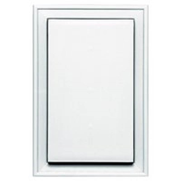 BUILDERS EDGE 130020001001 Mounting Block, 12-1/16 in L, 8-1/8 in W, White