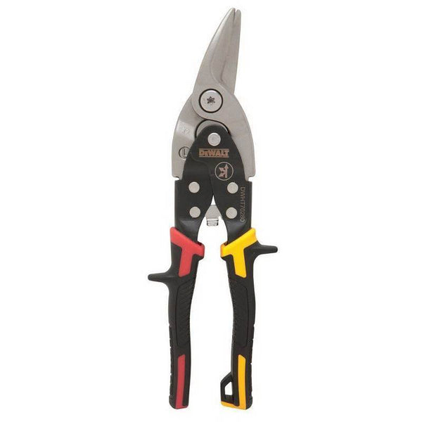 DeWALT DWHT14673 Aviation Snip, 9-4/5 in OAL, 1-13/32 in L Cut, Left Cut, Molybdenum Blade, Ergonomic Handle, Red Handle
