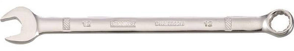 DeWALT DWMT72213OSP Combination Wrench, Metric, 12 mm Head, 6-27/32 in L, 12-Point, Chrome, Comfort-Grip Handle