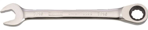 DeWALT DWMT72292OSP Combination Wrench, SAE, 7/16 in Head, 5-25/32 in L, Chrome, Comfort-Grip Handle