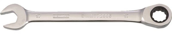 DeWALT DWMT72305OSP Combination Wrench, Metric, 17 mm Head, 8-25/32 in L, 12-Point, Chrome, Comfort-Grip Handle