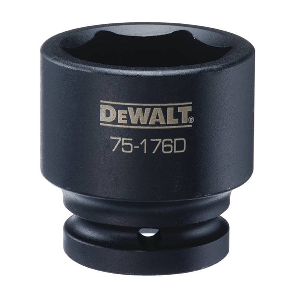 DeWALT DWMT75176OSP Impact Socket, 38 mm Socket, 3/4 in Drive, 6-Point, CR-440 Steel, Black Oxide