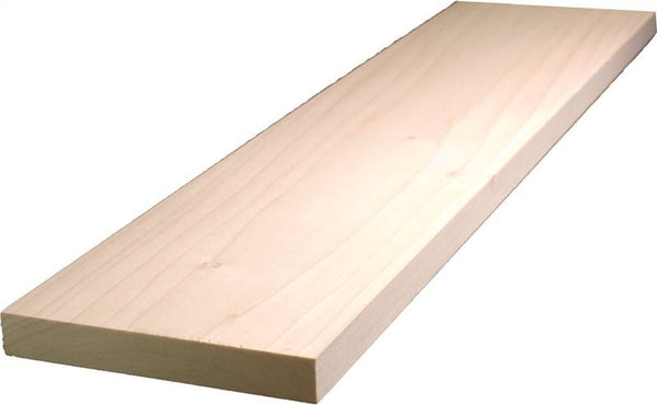 ALEXANDRIA Moulding 0Q1X6-27048C Hardwood Board, 4 ft L Nominal, 6 in W Nominal, 1 in Thick Nominal