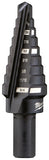 Milwaukee 48-89-9203 #3 Step Drill Bit, 1/4 to 3/4 in Dia, 2-37/64 in OAL, Straight Flute, 2-Flute