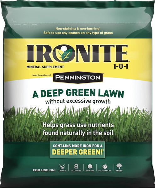 Ironite 100524194 Lawn Fertilizer, 15 lb Bag, 1-0-1 N-P-K Ratio