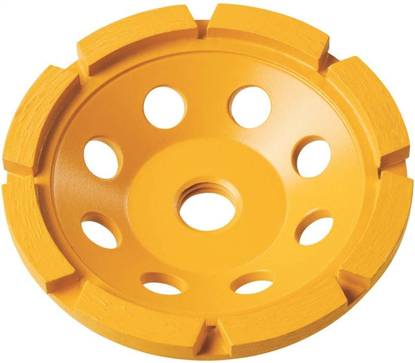 DeWALT DW4770 Grinding Wheel, 4 in Dia, 5/8-11 in Arbor, Diamond Abrasive