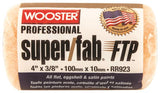 WOOSTER RR923-4 Paint Roller Cover, 3/8 in Thick Nap, 4 in L, Fabric Cover, Lager