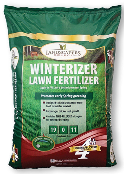 Landscapers Select 902733 Lawn Winterizer Fertilizer, Granular, Characteristic Pesticide, 16 lb Bag