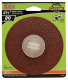 Gator 3071 Fiber Disc, 4-1/2 in Dia, 80 Grit, Medium, Aluminum Oxide Abrasive, Fiber Backing