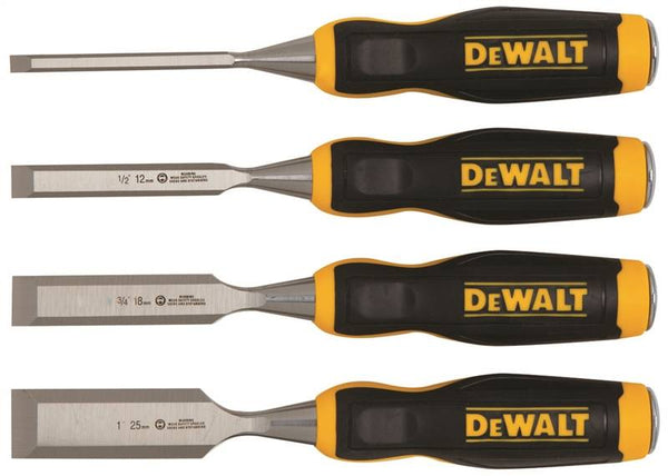 DeWALT DWHT16063 Chisel Set, 4-Piece, Black/Yellow