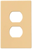 Eaton Wiring Devices PJS8V Wallplate, 4-1/2 in L, 2-3/4 in W, 1 -Gang, Polycarbonate, Ivory, High-Gloss