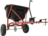 AGRI-FAB 45-0527 Broadcast Spreader, 17,500 sq-ft Coverage Area, 110 lb Hopper, Poly Hopper, Pneumatic Wheel