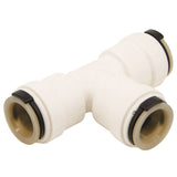 WATTS 3523-18 Union Pipe Tee, 1 in, Sweat, Plastic, White, 100 psi Pressure