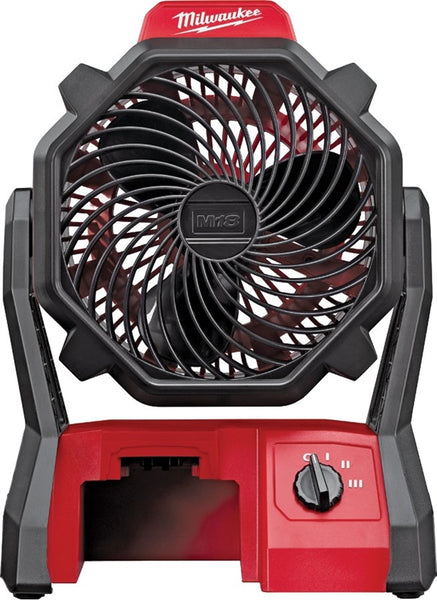 Milwaukee 0886-20 Portable Jobsite Fan, Bare Tool, 18 V Battery, 284 cfm Air, Battery Included: No