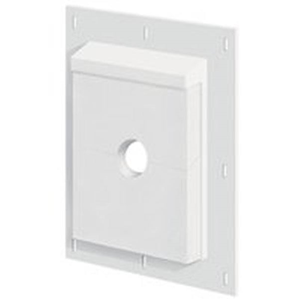 BUILDERS EDGE SMS68TW Mounting Block, 11-1/2 in L, 9-1/16 in W, Fiber Cement, White