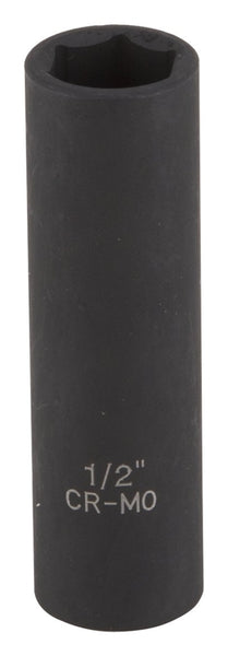 Vulcan Deep Impact Socket, 1/2 in Socket, Black Phosphate