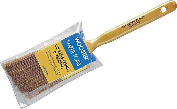 WOOSTER 1233-2 Paint Brush, 2 in W, 2-3/16 in L Bristle, China Bristle, Beaver Tail Handle