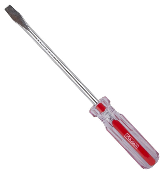 Vulcan TB-SD05 Screwdriver, 5/16 in Drive, Slotted Drive, 9-3/4 in OAL, 6 in L Shank, Plastic Handle, Transparent Handle