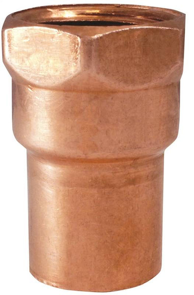 EPC 103 Series 30180 Pipe Adapter, 1-1/2 in, Sweat x FNPT, Copper