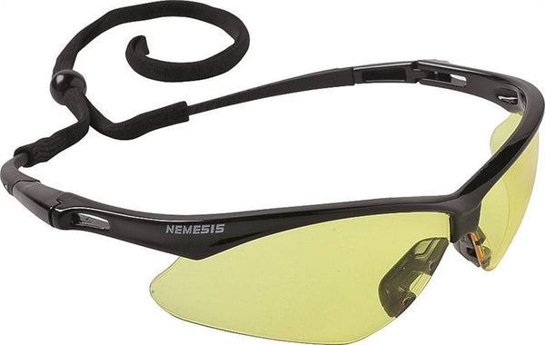 JACKSON SAFETY SAFETY Nemesis Series 25659 Safety Glasses, Hard-Coated Lens, Polycarbonate Lens, Wraparound Frame