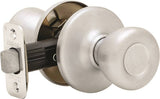 Kwikset 200T26DCPRCLRCS Door Knob, Satin Chrome, 1-3/8 to 1-3/4 in Thick Door, 2-1/4 in Strike