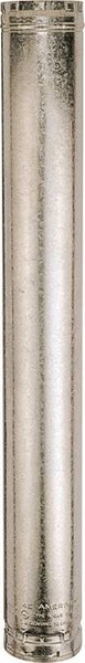 AmeriVent 5E18 Type B Gas Vent Pipe, 5 in OD, 18 in L, Galvanized Steel