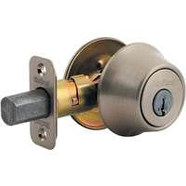 Kwikset 660 15 RCAL RCS Deadbolt, SmartKey Key, Metal, Satin Nickel, 2-3/8 to 2-3/4 in Backset, K3 Keyway