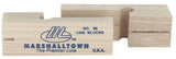 Marshalltown 86 Line Block, 3-3/4 in L, Wood