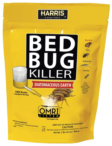 HARRIS HDE-32P Bed Bug Killer, Powder, 32 oz