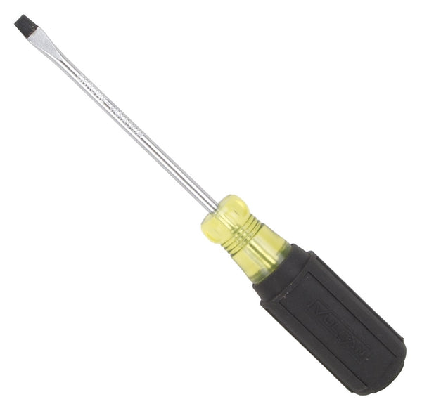 Vulcan MP-SD03 Screwdriver, 3/16 in Drive, Slotted Drive, 7-1/2 in OAL, 4 in L Shank, Rubber Handle