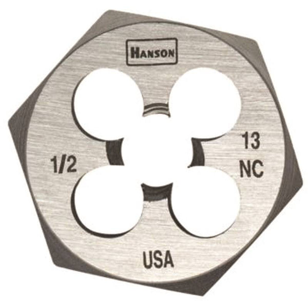 DIE HEXAGON 1/2IN-13NC STEEL