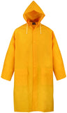 Diamondback PY-800XL Raincoat, XL, Polyester/PVC, Yellow, Comfortable Corduroy Collar, Double Fly Snap Closure, Knee