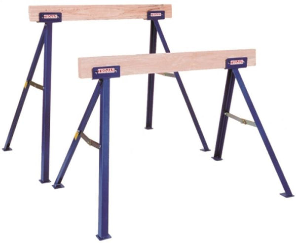 Qualcraft TS27 Sawhorse, 27 in H, Steel, Blue