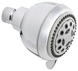 Plumb Pak K701CP Shower Head, Round, 1.8 gpm, 5-Spray Function, Polished Chrome, 3.35 in Dia