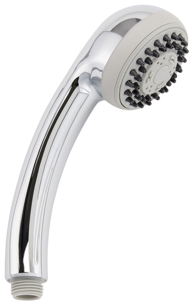 Plumb Pak K720CP Handheld Shower Head, Round, 1.8 gpm, 3-Spray Function, Polished Chrome, 3 in Dia