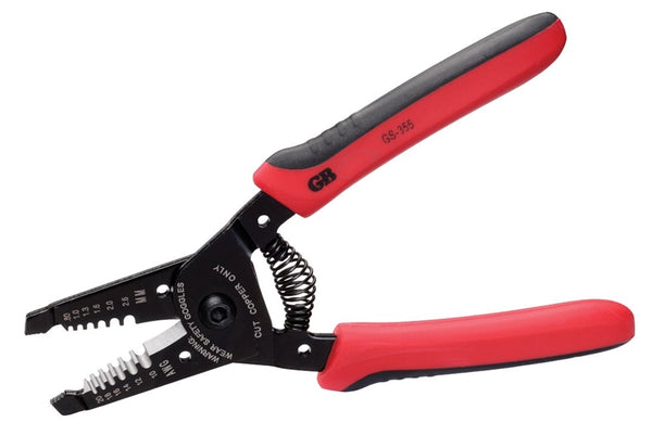 GB GS-355 Wire Stripper, 10 to 20 AWG Wire, 10 to 20 AWG Solid, 12 to 22 AWG Stranded Stripping, 6-1/4 in OAL