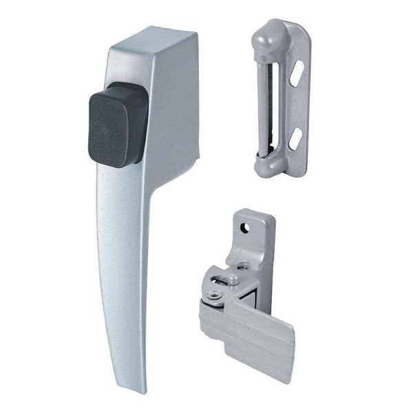 Prime-Line K 5006 Pushbutton Latch, Aluminum, 5/8 to 1-1/4 in Thick Door