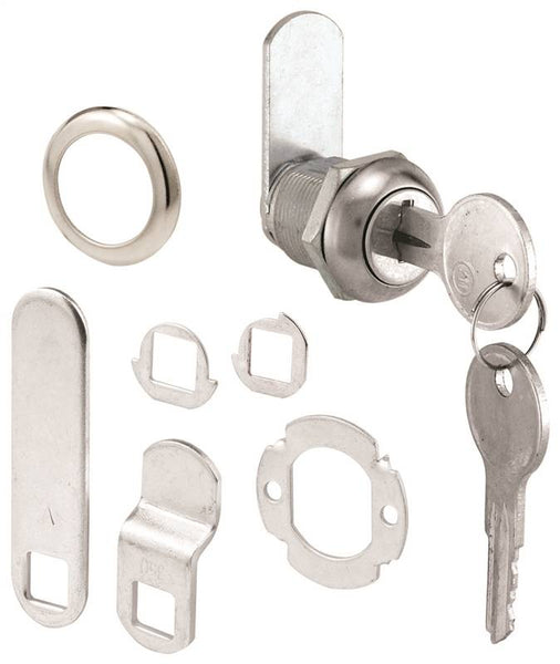 Defender Security U 9941KA Lock, Cam, Keyed Lock, Y11 Yale Keyway, Stainless Steel, Chrome