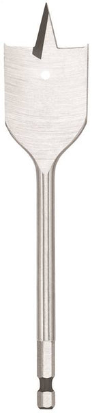 DeWALT DW1591 Spade Drill Bit, 1/2 in Dia, 16 in OAL, 1/4 in Dia Shank, Hex Shank