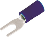 GB 20-113 Spade Terminal, 600 V, 16 to 14 AWG Wire, #4 to 6 Stud, Vinyl Insulation, Blue