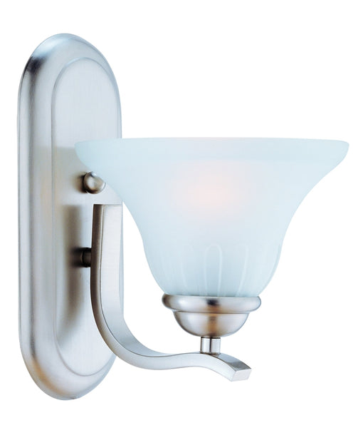 Boston Harbor 1571-1W-3L Single Light Vanity Fixture, 120 V, 60 W, A19 or CFL Lamp, Steel Fixture